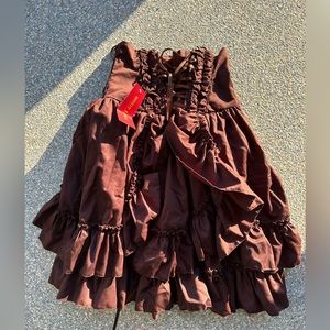 Bodyline brown skirt Japan steampunk Victorian
